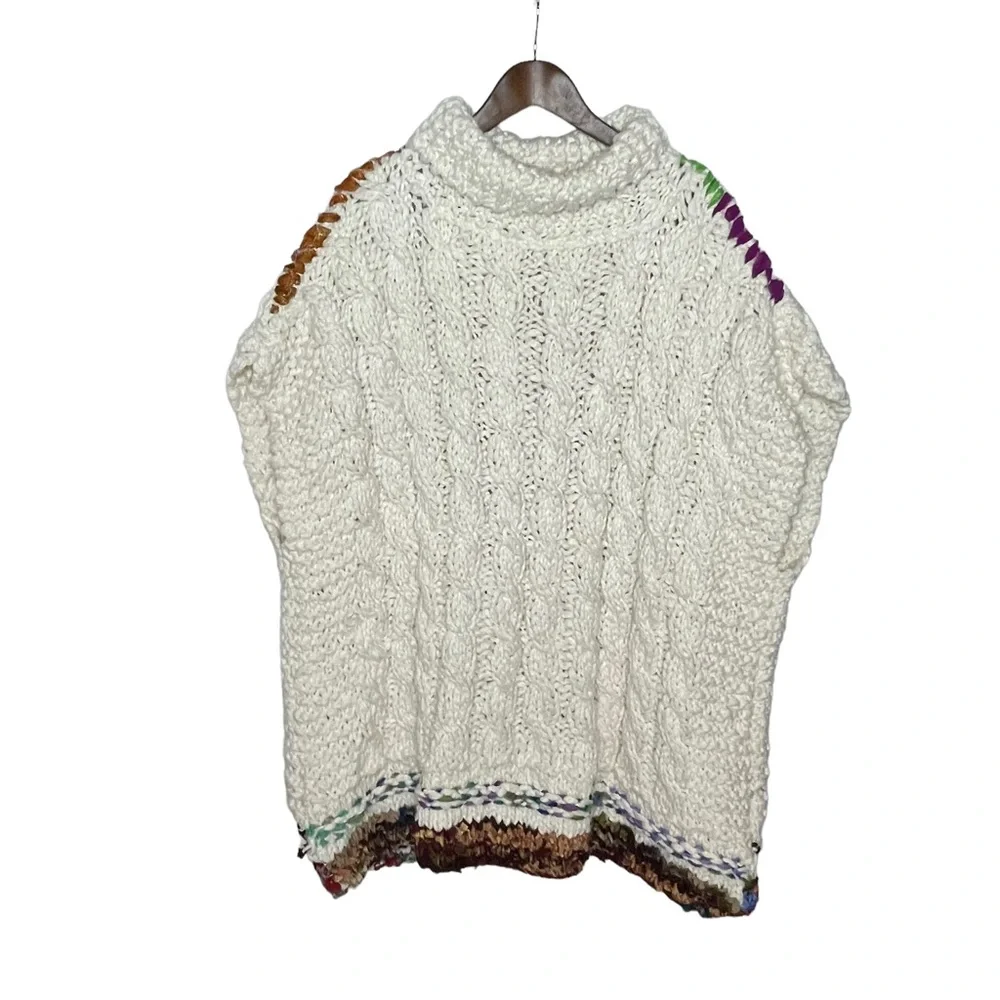 FINAL PRICE RARE FP x WeTheFree Care Sari Not Sari Organic Knit Sweater xs/s - Picture 7 of 16